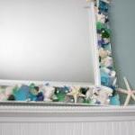 Seashell Mirrors For Beach Decor - Nautical Shell..