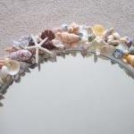 Beach Decor Seashell Mirror - Nautical Decor..