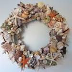 Beach Decor Seashell Wreath - Nautical Decor Shell..