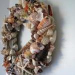 Beach Decor Seashell Wreath - Nautical Decor Shell..