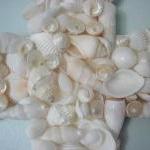 Beach Decor Seashell Cross - Nautical Decor Shell..
