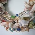 Seashell Wreath For Beach Decor - Nautical Decor..