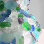 Beach Decor Sea Glass Vase - Nautical Watercolor..
