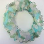 Beach Decor Sea Glass Wreath - Nautical Beach..