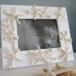 Beach Decor Seashell Frame - Nautical Starfish..