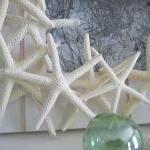Beach Decor Starfish Frame - Nautical Decor White..